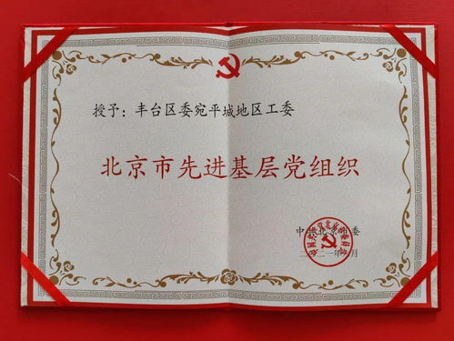 抓牢黨建“紅鑰匙”，凝心聚力譜新篇——宛平城地區(qū)黨工委榮獲北京市先進基層黨組織稱號